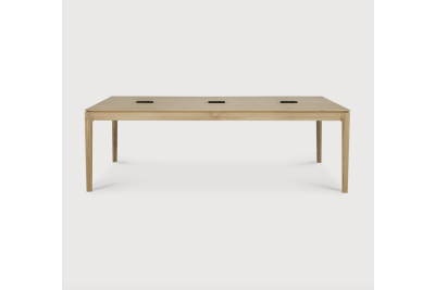 BOK COWORK DESK - VARNISHED OAK - RECTANGULAR 