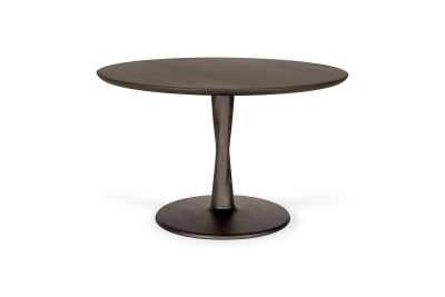 TORSION DINING TABLE - VARNISHED OAK - BROWN - ROUND 127 X 127 X 76 50025