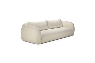 FIGUR SOFA - CHALK FABRIC - 3 SEATER 244 X 107 X 72 21403