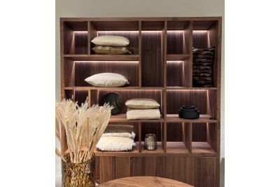 Vakkenkast noten Dune 3drs 14vaks | 230x183x40 cm