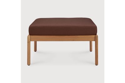 ETHNICRAFT JACK OUTDOOR VOETENBANK TEAK BURGUNDY FABRIC 71X54X40 10442