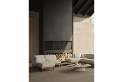 ETHNICRAFT MONOCLE OUTDOOR MODULAR SOFA - FOOTSTOOL 83 x 83 x 40 10417