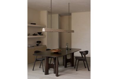 FLOW DINING TABLE - VARNISHED MAHOGANY  220 x 110 x 76 - 35093