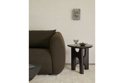 FLOW SIDE TABLE VARNISHED MAHOGANY  ROSE BROWN  54 x 50 x 46 CM 35096
