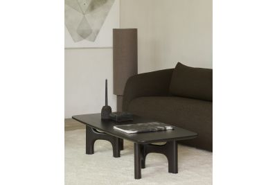 FLOW COFFEE TABLE VARNISHED MAHOGANY ROSE BROWN 150 x 60 x 34 CM 35097