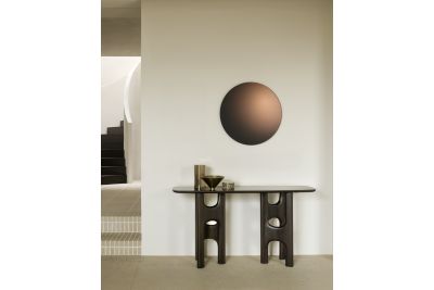 FLOW CONSOLE VARNISHED MAHOGANY  150 x 40 x 79 CM 35095