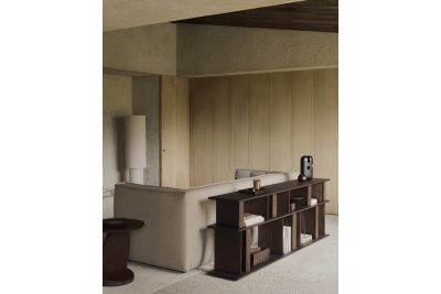 BLOCK CONSOLE - VARNISHED MAHOGANY - ESPRESSO MATTE  210 x 33 x 70 35177 