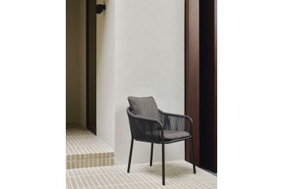 ETHNICRAFT CAPITAN OUTDOOR DINING CHAIR DARK BRONZE 60222 59 x 64 x 75 CM