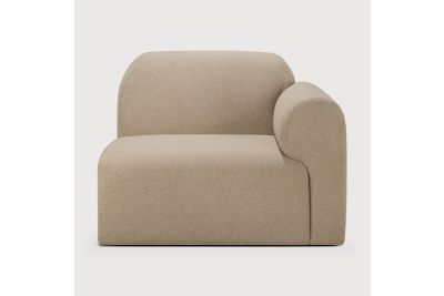 BULKY MODULAR SOFA SEATER L ARM ALMOND FABRIC 21445 95 x 95 x 75 CM