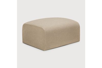 BULKY MODULAR SOFA FOOTSTOOL ALMOND FABRIC 21449 80 x 60 x 40 CM