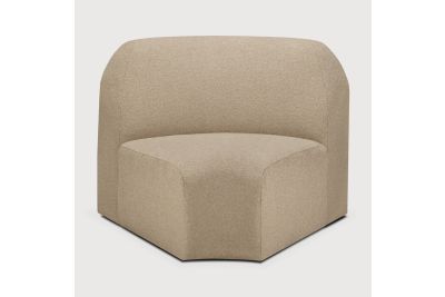 BULKY MODULAR SOFA 45 CORNER ALMOND FABRIC 21447 100 x 95 x 75 CM