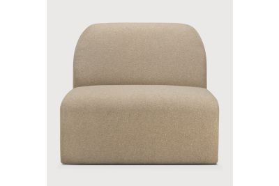 BULKY MODULAR SOFA 1 SEATER ALMOND FABRIC 21444 80 x 95 x 75 CM