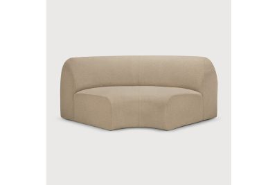 BULKY MODULAR SOFA 90 CORNER ALMOND FABRIC 21448 133 x 133 x 75 CM