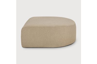 BULKY MODULAR CIRCLE FOOTSTOOL ALMOND FABRIC 21450 95 x 95 x 40
