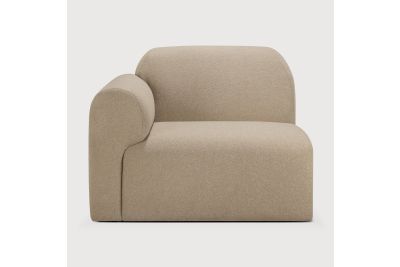 BULKY MODULAR SOFA SEATER R ARM ALMOND FABRIC 21446 95 x 95 x 75 CM