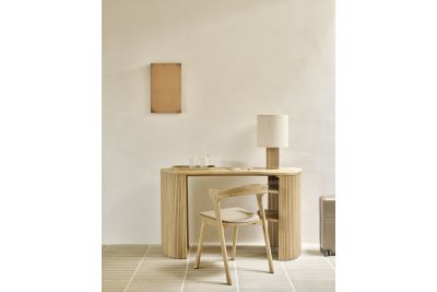 ROLLER MAX DESK VARNISHED OAK PEBBLE 137 x 52 x 78 CM 50057