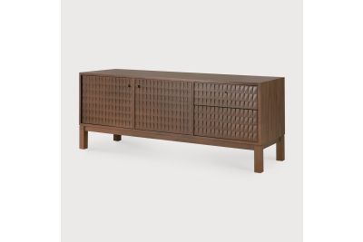 SONO TV CUPBOARD VARNISHED TEAK - LIGHT BROWN 160 x 45 x 60 CM 15350