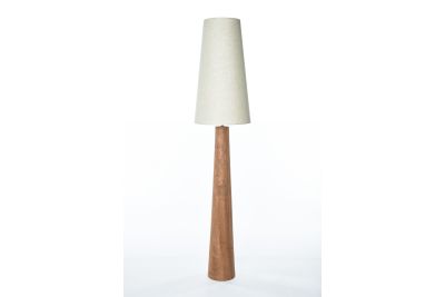 CAVA FLOOR LAMP H110 CM + KAP TOETER H70 CM VLASLINNEN LICHT TRANSPARANT