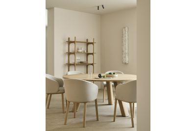 UNDA DINING TABLE OAK ROUND 180 x 180 x 76 CM 50701