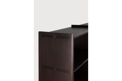 MORTISE RACK SMALL - VARNISHED MAHOGANY ROSE BROWN 35141 - 175 x 41 x 82 CM