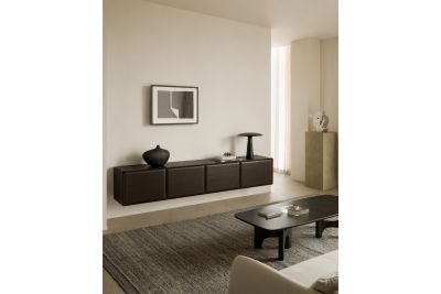 PI HANGING SIDEBOARD - VARNISHED MAHOGANY ROSE 35067 - 225 x 43 x 47CM