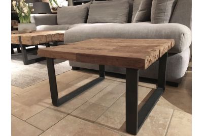 Rustieke teak hoektafel