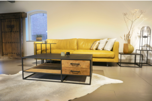 STEEL Coffee Table met 2 lades 120 x 75 x 40 cm
120 x 75 x 40 cm