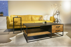 STEEL Coffee Table met 2 lades 120 x 75 x 40 cm
120 x 75 x 40 cm