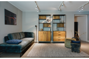 STEEL Open Kast met 2 deuren 90 x 40 x 210 cm 
90 x 40 x 210 cm 