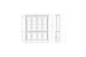 Buffet maatwerkkast in kalkverf