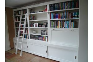Op maat gemaakte strakke bibliotheekkast