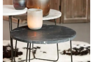 MINNESOTA COFFEE TABLE BLACK Ø50XH35 
SHOWMODEL DEN HAAG SALE OP=OP