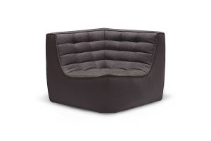 ETHNICRAFT N701 SOFA - CORNER - DARK GREY 91x91x76 20210