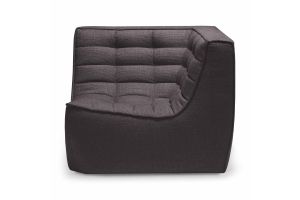 ETHNICRAFT N701 SOFA - CORNER - DARK GREY 91x91x76 20210