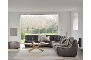 ETHNICRAFT N701 SOFA - CORNER - DARK GREY 91x91x76 20210