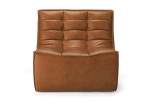 ETHNICRAFT N701 SOFA - 1 SEATER - OLD SADDLE 80x91x76 20082