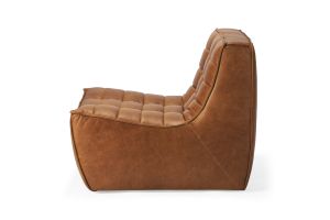 ETHNICRAFT N701 SOFA - 1 SEATER - OLD SADDLE 80x91x76 20082
