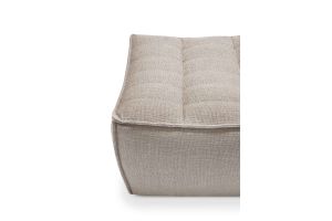 ETHNICRAFT N701 SOFA - FOOTSTOOL - BEIGE 70x70x43 20227