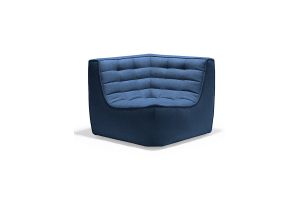 ETHNICRAFT N701 SOFA - CORNER - BLUE 91x91x76 20071