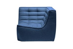 ETHNICRAFT N701 SOFA - CORNER - BLUE 91x91x76 20071
