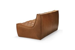 ETHNICRAFT N701 SOFA - 2 SEATER - OLD SADDLE 140x91x76 20083