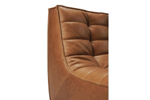 ETHNICRAFT N701 SOFA - 2 SEATER - OLD SADDLE 140x91x76 20083