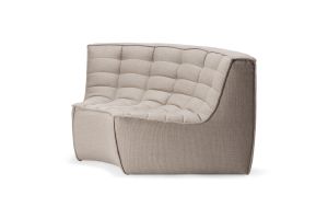 ETHNICRAFT N701 SOFA - ROUND CORNER - BEIGE 120x120x76 20212