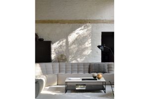 ETHNICRAFT N701 SOFA - ROUND CORNER - BEIGE 120x120x76 20212