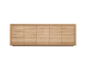 ETHNICRAFT OAK SHADOW SIDEBOARD - 5 DOORS 250x45x84 51373