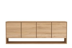 ETHNICRAFT OAK NORDIC SIDEBOARD-4 DOORS 210x45x78 51438