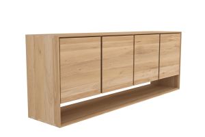ETHNICRAFT OAK NORDIC SIDEBOARD-4 DOORS 210x45x78 51438