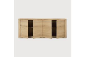 ETHNICRAFT OAK SHADOW SIDEBOARD - 4 DOORS 203x45x84 51372 