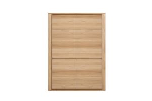 ETHNICRAFT OAK SHADOW CUPBOARD-4 DOORS 115x45x160 51374