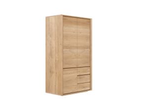 ETHNICRAFT OAK SHADOW DRESSER-3 DOORS & 2 DRAWERS 115x60x200 51185